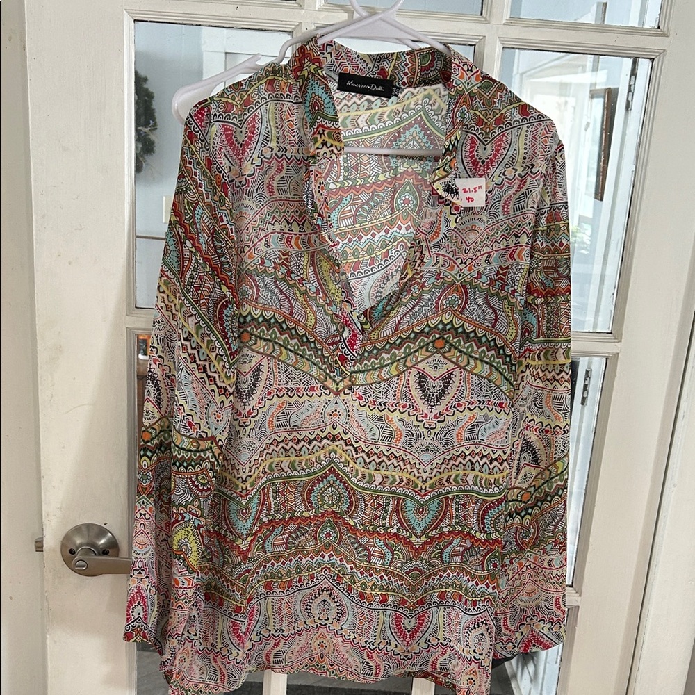 R1.    Colorful Paisley Blouse